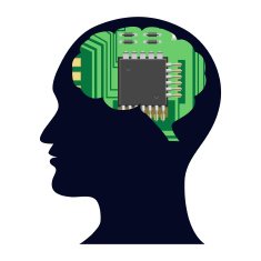 Human head silhouette loading - VECTOR