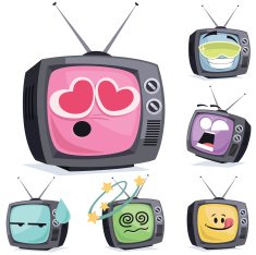 Television Cartoon Set A