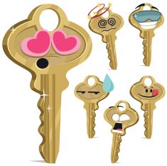 Key Cartoon Set A