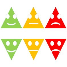 Colorful smileys
