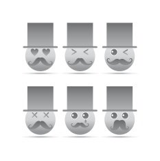 gentleman emoticon set N3