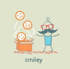 man opened the box with smiles