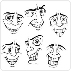 Positive emotions - vector set