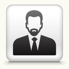 Square Button with man Face interface icon N3