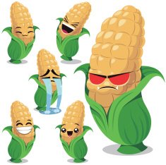 Corn Cartoon Set B