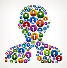 Businessman People Faces Community and Communication Pattern