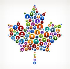 Maple Leaf People Faces Community and Communication Pattern N2