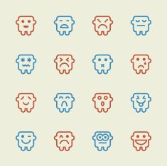 Emoticons Set 11 - Color Series