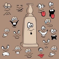 Faces for a Headstone