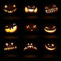 Jack O' Lantern icon set