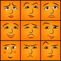 cartoon emotions set