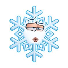 SnowFlake Emoticon - Smooch