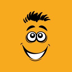 Smiling cartoon face N2