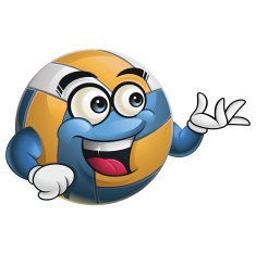 Volleyball Cartoon - Presenting