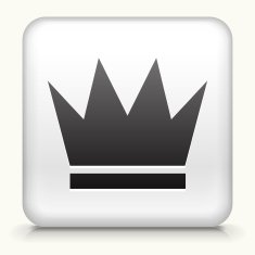 Square Button with Crown N3