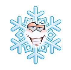 SnowFlake Emoticon - Smug