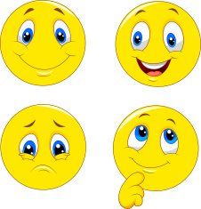 Cartoon of various face expressions N3