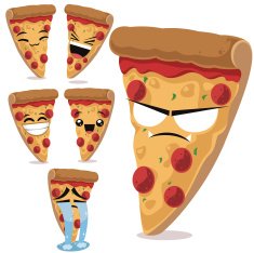 Pizza Cartoon Set B