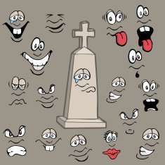 Faces for a Headstone N3