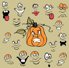 Faces for a Pumpkin N2