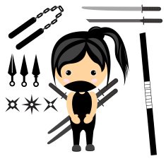 cartoon character ninja