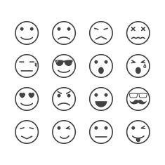 Human emotion icons free image download