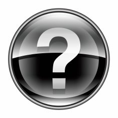 help icon black isolated on white background