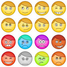 Smilies round set N4