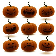 Jack O' Lantern icon set N2
