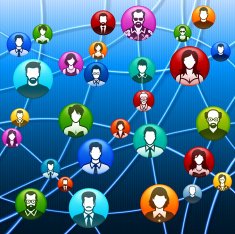 Social Web and Network Communications Color Set N2