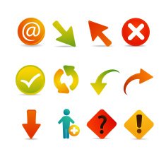 Arrows and Internet Icons N2