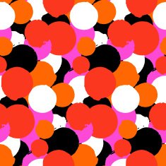 Bold vector polka dot pattern