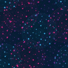 Abstract blue swirls seamless background Vector illustration N2