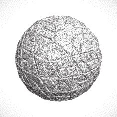 Abstract 3D shape Halftone style N5