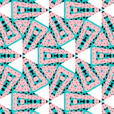 Romantic pink symmetrical pattern N2