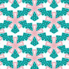 Romantic pink symmetrical pattern N7