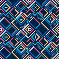 Abstract modern geometric seamless pattern