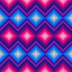 Modern crystal zig zag and rhombus seamless pattern