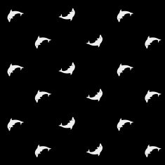 Geometric simple monochrome minimalistic vector marine pattern dolphins N2