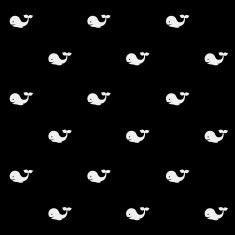Geometric simple monochrome minimalistic vector marine pattern whales N2