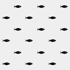 Geometric simple monochrome minimalistic vector marine pattern fish N5