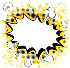 Comic book blank background