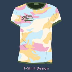 camouflage T-Shirt Design Print