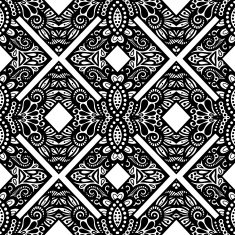 Seamless Vintage Lace Pattern (Vector) N3