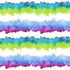 Watercolor colourful stripes