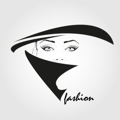 Fashion girl in sketch-style N3
