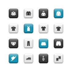 Men clothing buttons