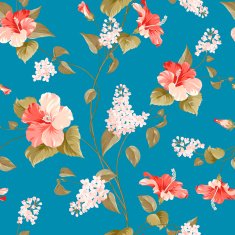 Seamless lilac pattern