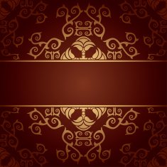 Vector baroque flowers background