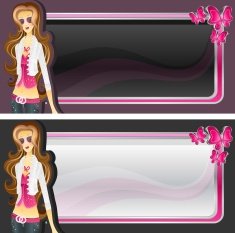 glam girl background